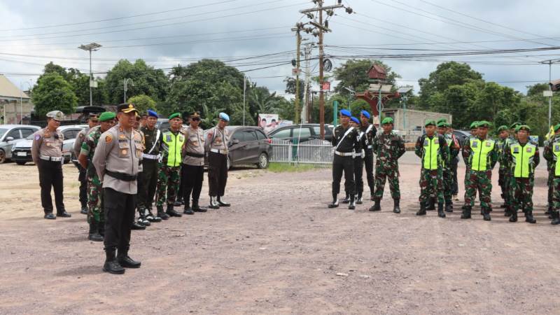 Polres Lamandau Terjunkan Pasukan Untuk Amankan Kampanye Akbar Pilkada