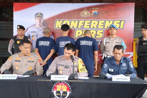 Polres Purworejo Berhasil Amankan Pelaku Pengroyokan Sunaryo di Semawung Daleman