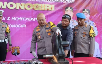 Polres Wonogiri Gencar Berantas Knalpot Brong, Miras, Dan Ganja Di