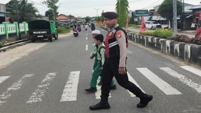 Polri Hadir Di Pagi Hari, Wujud Nyata Upaya Ciptakan Suasana