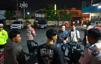 Polsek Kartasura Berhasil Hentikan Balap Liar, Belasan Motor Disita