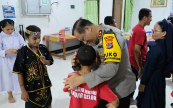 Semangat Kebersamaan Warnai Kunjungan Kapolda Kaltara Ke Slb Karya Murni