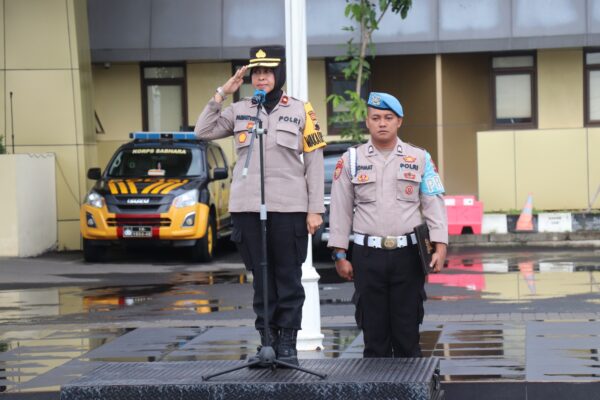 Setelah Pungut Dan Hitung Suara, Polres Sukoharjo Gelar Apel Konsolidasi