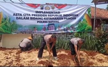 Tanam Sayur, Jagung, Dan Pisang, Polres Batang Dorong Ketahanan Pangan