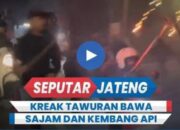 Tawuran Pecah Di Semarang Temanggung, Puluhan Kreak Bawa Sajam Dan Kembang