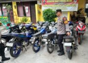 Tegas, Polsek Kartasura Tahan Motor Balap Liar Dan Knalpot Brong