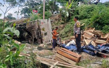 Truk Bermuatan Salak Tergelincir Ke Jurang 10 Meter Di Temanggung,