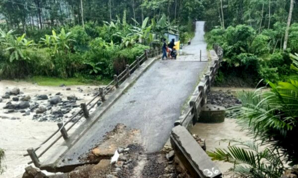 Akses Jalan Terputus: Jembatan Di Banjarnegara Amblas Akibat Erosi Sungai