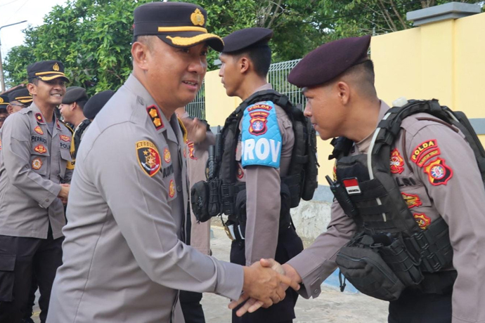 Amankan Pilkada Lamandau, 25 Personel Bko Polda Kalteng Rampungkan Tugas