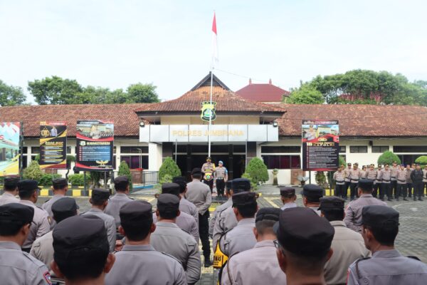 Apel Kryd Polres Jembrana Tegaskan Kesiapan Pengamanan Nataru