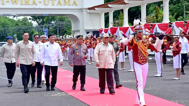 Apel Kasatwil Polri 2024: Prabowo Disambut Antusias Oleh Para Peserta