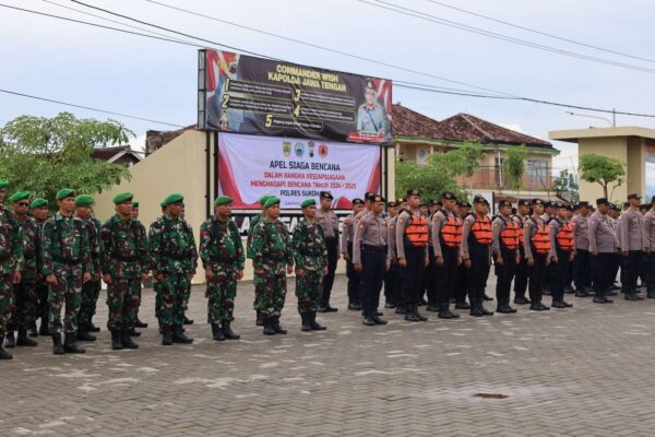 Apel Kesiapsiagaan Polres Sukoharjo, Siapkan Tanggap Darurat Bencana Alam