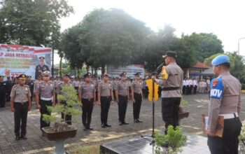 Awali Tahun Baru, Polres Jembrana Gelar Upacara Korps Raport