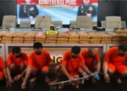 Barang Bukti Narkotika 166,58 Kg Ganja Disita, Ini Identitas Pelaku