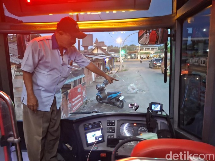 Bus Trans Jateng Solo Wonogiri Jadi Sasaran Lemparan Batu, Sopir Alami