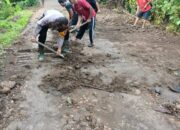 Cegah Banjir, Bhabinkamtibmas Pendem Turun Langsung Perbaiki Irigasi