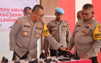 Cegah Penyalahgunaan, Kapolres Lamandau Periksa Senpi Milik Anggota