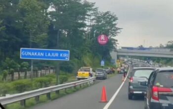 Detik Detik Kecelakaan Beruntun Di Tol Ungaran Semarang, Arah Bawen Macet