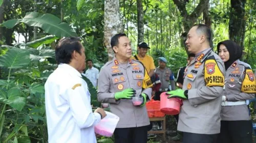 Polresta Malang Kota Getol Tanam Jagung untuk Sukseskan Food Estate