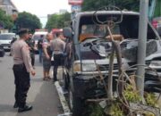 Hilang Kendali, Pikap Di Klojen Kota Malang Sebabkan Kecelakaan Beruntun