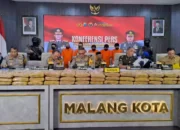 Jaringan Pengedar Ganja di Malang Terungkap, Polresta Malang Kota Sita 166 Kg