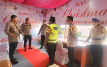 Jelang Nataru, Kapolres Humbahas Periksa Kesiapan Personel Dan Sarana Pengamanan