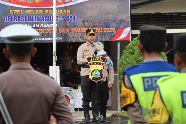 Jelang Nataru, Polres Jembrana Mantapkan Kesiapan Pasukan