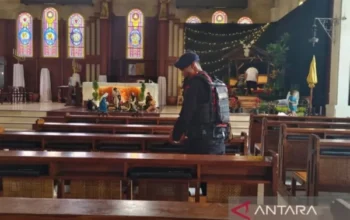 Jelang Nataru, Polresta Surakarta Cek Fasilitas Gereja Santo Antonius Purbayan