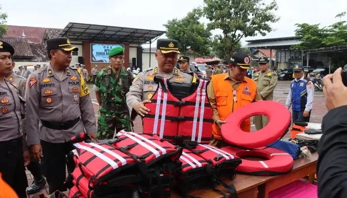 Kapolres Boyolali Pimpin Apel Siaga Bencana, Siapkan Langkah Antisipasi Risiko Hidrometeorologi