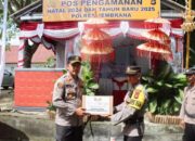 Kapolres Jembrana Pimpin Pengecekan Pos Pengamanan Operasi Lilin Agung 2024