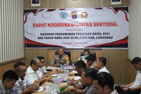 Kapolres Lamandau Akbp Bronto Budiyono Bahas Strategi Pengamanan Ops Lilin