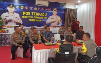 Kapolres Sragen Dampingi Supervisi Polda Jateng Untuk Operasi Lilin Candi