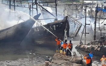 Kapolres Tegaskan Kebakaran Pelabuhan Tegal Terkendali, 24 Kapal Terbakar