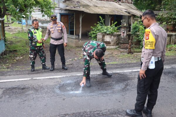 Kolaborasi Polres Dan Kodim Jembrana, Amankan Jalur Natal Dan Tahun