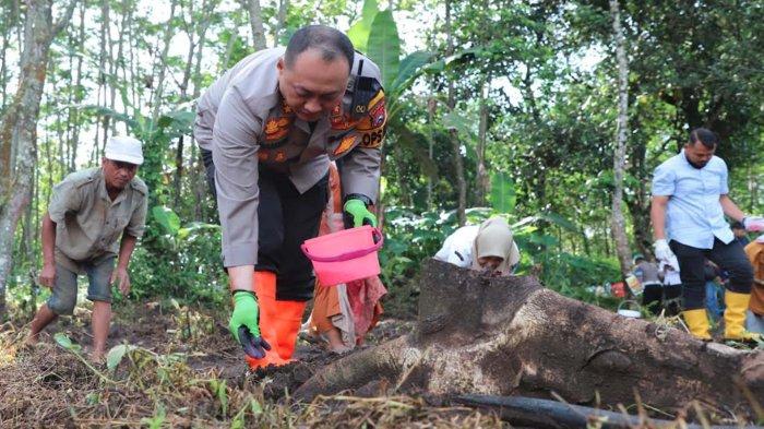 Lahan Tidur Di Kota Malang Dimanfaatkan Polresta Untuk Wujudkan Swasembada