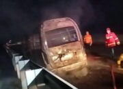 Minibus Hangus Terbakar Di Tol Boyolali Km 480