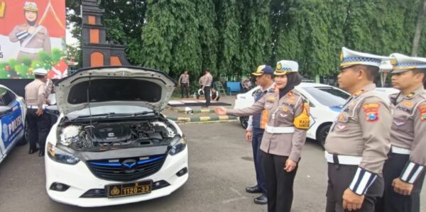 Pastikan Keamanan Jelang Nataru, Satlantas Polresta Malang Gelar Ramp Check