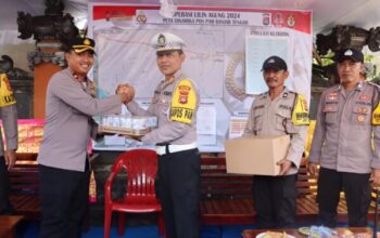 Pemantauan Ketat, Kapolres Jembrana Cek Pos Pengamanan Operasi Lilin Agung