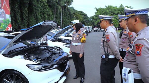 Pengecekan Kendaraan Dinas, Polresta Malang Kota Siap Amankan Nataru Dan