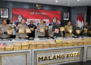 Pengiriman Ganja 166 Kg Terbongkar, Polresta Malang Kota Tangkap Jaringan