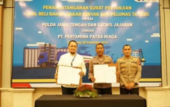 Polda Jateng Dan Pertamina Patra Niaga Teken Perjanjian Jual Beli