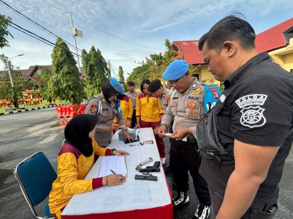 Polda Kalteng Awasi Ketat Senpi, Bidpropam Gelar Pemeriksaan Di Ditsamapta