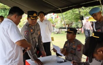 Polda Kalteng Lakukan Inspeksi Senjata Api Personel Demi Keamanan