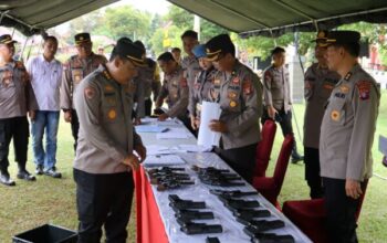 Polda Kalteng Periksa Senpi Dan Amunisi Dinas Untuk Cegah Penyalahgunaan