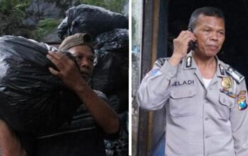 Polisi Polres Malang Kota Pilih Jadi Pemulung Di Sela Tugas,