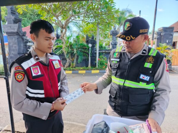 Polres Jembrana Fokus Pada Kesehatan Personel Untuk Kelancaran Ops Lilin