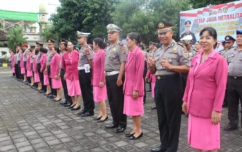 Polres Jembrana Gelar Upacara Korps Raport Awal Tahun 2025