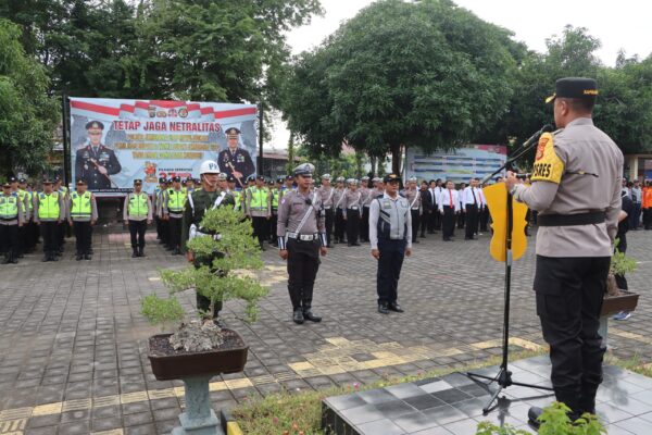 Polres Jembrana Pastikan Siap Amankan Nataru Lewat Apel Gelar Pasukan