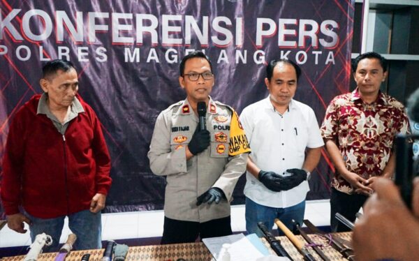 Polres Magelang Kota Hentikan Tawuran, Sajam Diserahkan Oleh Pelaku