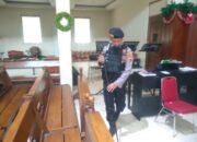 Polres Sukoharjo Lakukan Sterilisasi Untuk Pastikan Gereja Aman Saat Natal